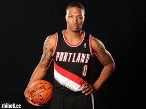 Maillot De Basket Portland Trail Blazers Damian Lillard 0 Tissus Sportif Fans Edition Noir
